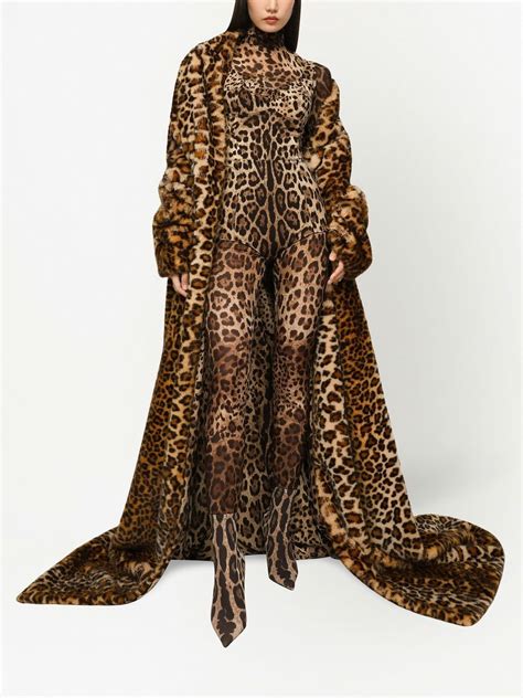 KIM DOLCE&GABBANA Sheer leopard